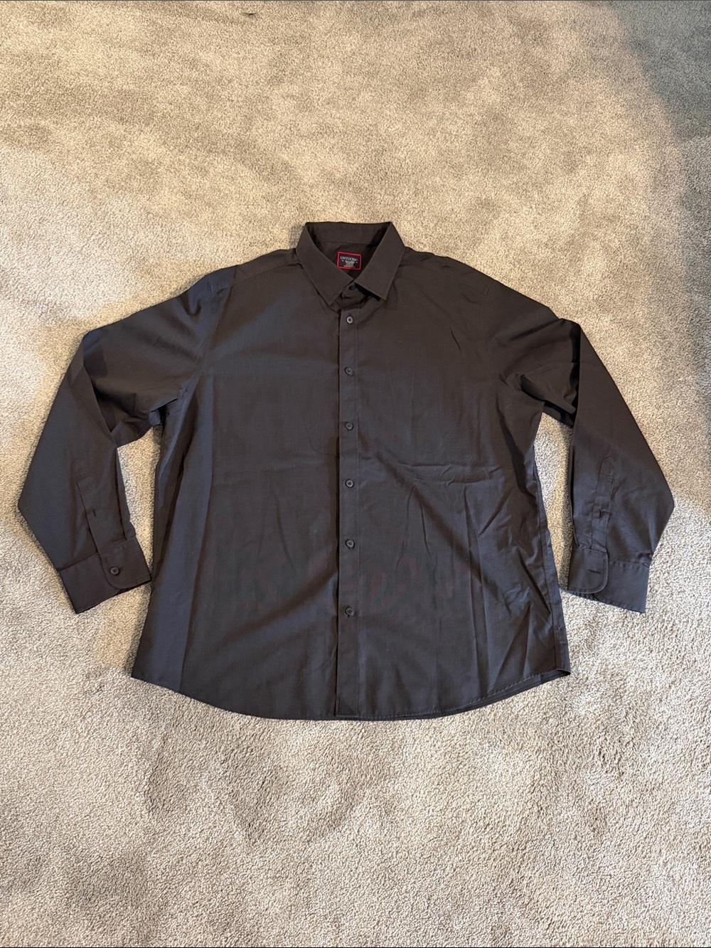 UNTUCKit Men's wrinkle free Classic Black Button-Up Shirt